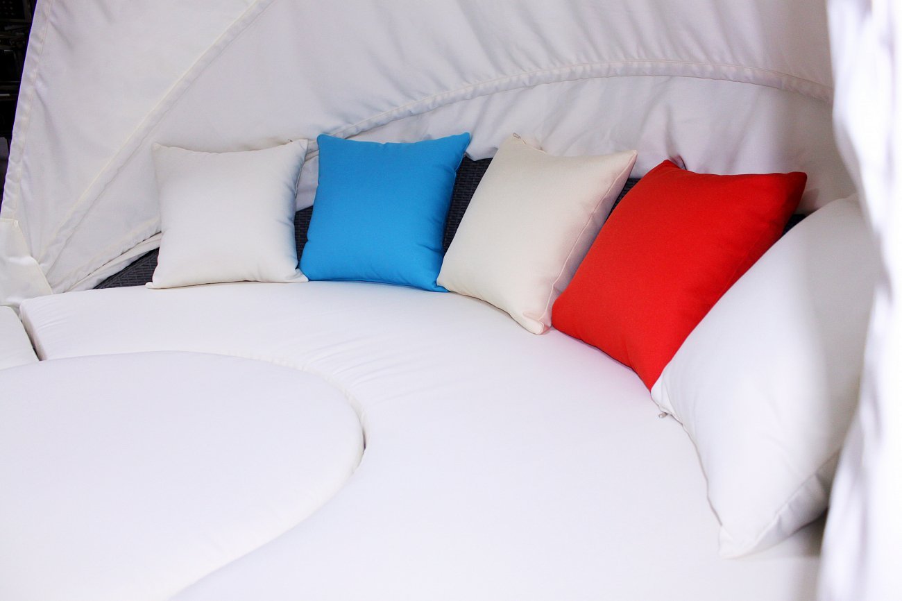 Лаунж зона круглая с тентом Look around MARYARD ПЛЕТЕНАЯ 014239 Белый;серый  - Вид №3