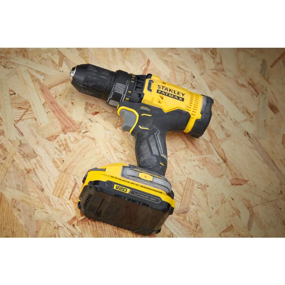 Дрель-шуруповерт аккумуляторная Stanley SCD700C2K, 18 В Li-ion 2x1.5 Ач STANLEY FATMAX STLM-2029836 - Вид №12