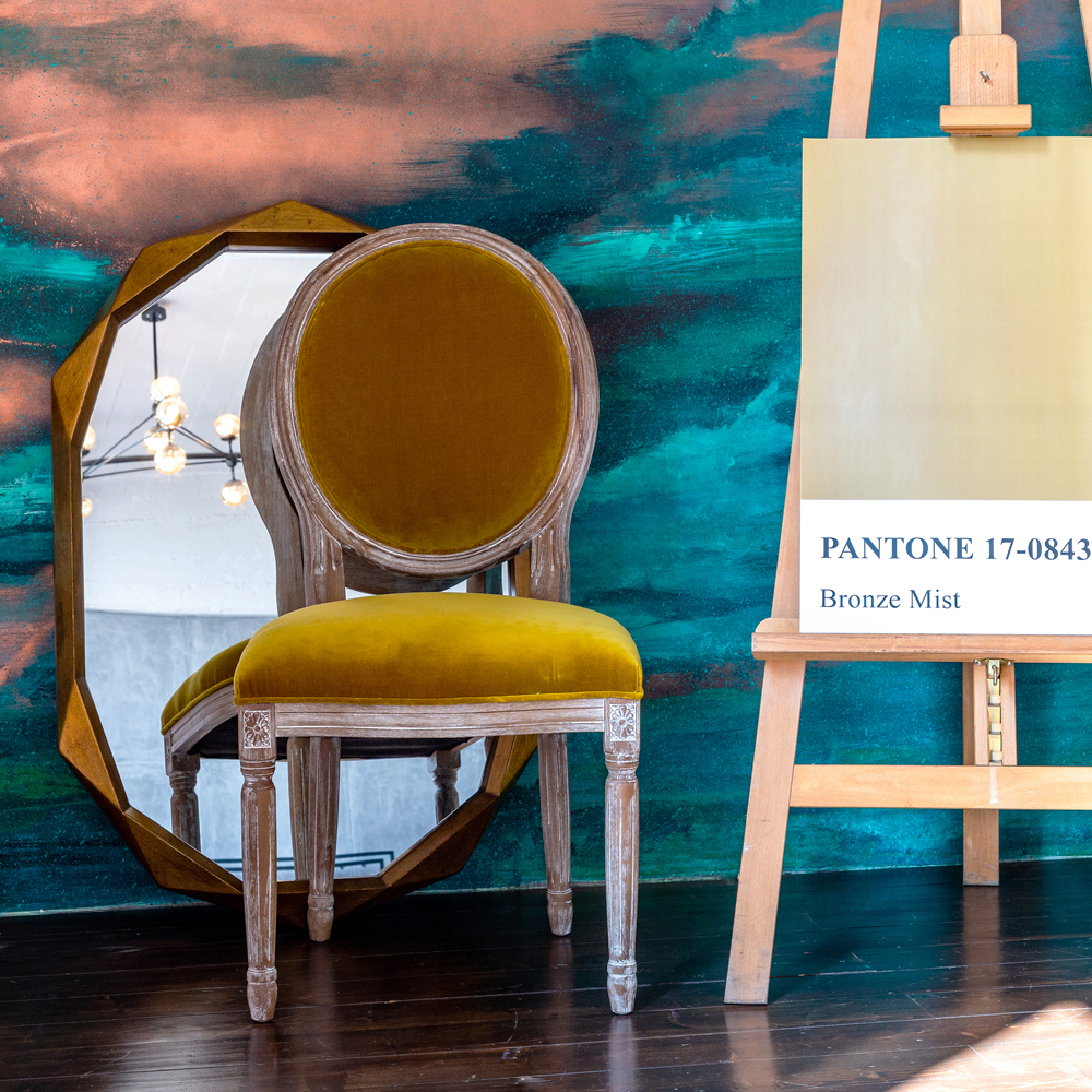 3113011 Стул «Луи / Медовая горчица» (бархат, лесной орех) Object Desire  - Вид №4