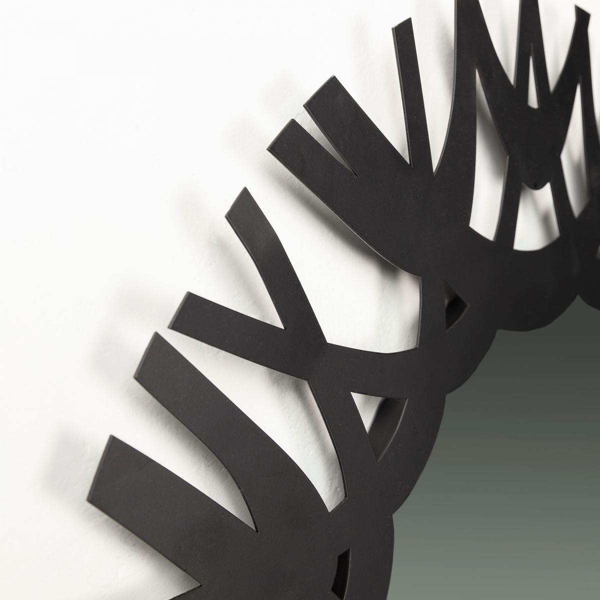 064987 Зеркало 60x60 черное La Forma Mitchell  - Вид №1