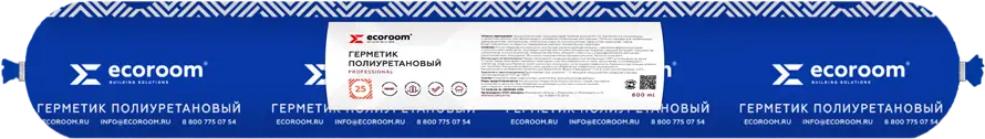 91007673 Герметик полиуретановый Ecoroom Е-Герм-3692/чер цвет черный 7.2 л STLM-0437543