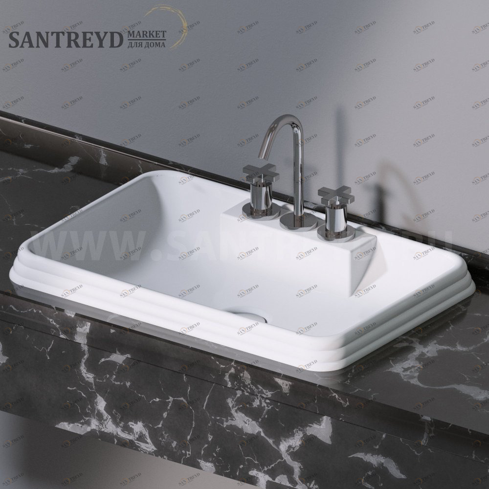 L613100 Накладная раковина под столешницу  прямоугольная A. e T. Italia GLASS AeT ITALIA