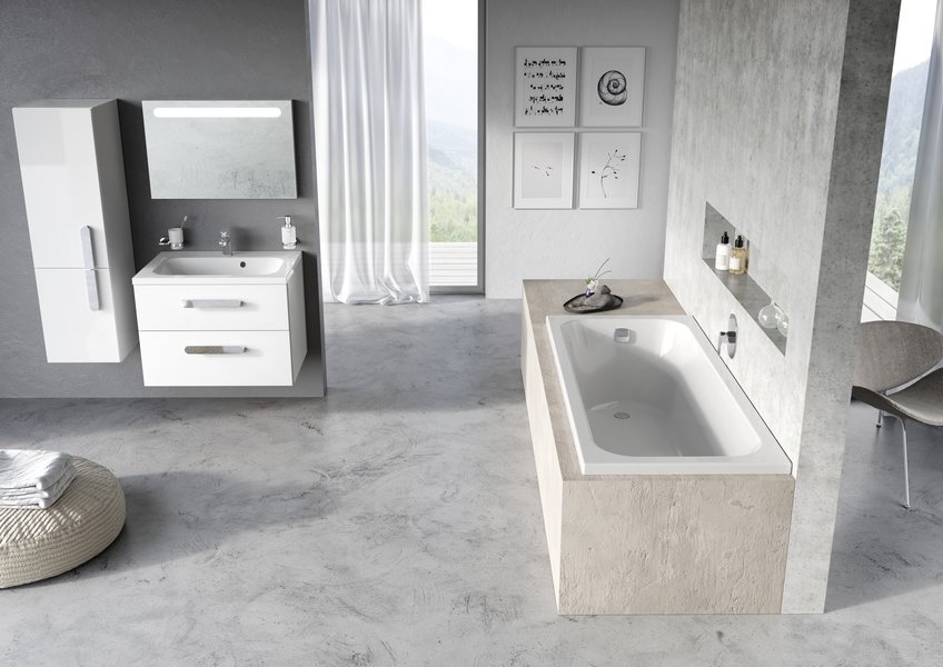 Тумба под умывальник SD 600 CHROME II белая Ravak X000000918 - Вид №4