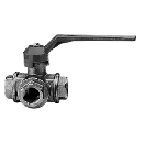 Кран шаровый 1/2 трехходовой (Т-обр.) мод. 128 128