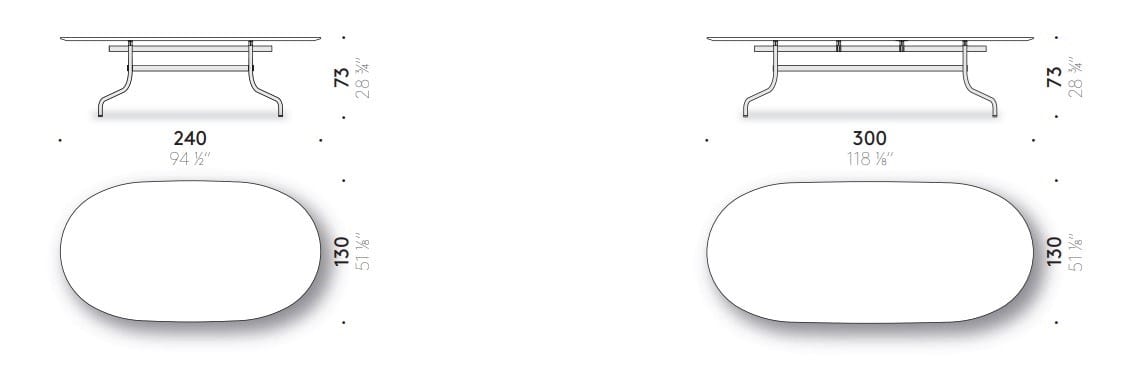 Овальный стол HPL DE PADOVA SHINE ARCH-00138302 - Вид №1