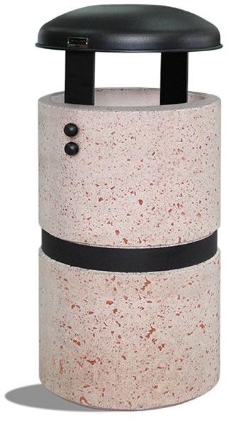 DIMCAR Бетонный мусорный бак с крышкой Concrete 265 - 265-bis - Вид №1