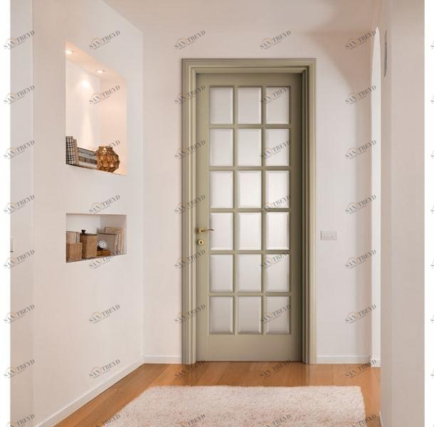 LEGNOFORM Лакированная дверь из массива дерева и стекла I laccati sun-id-1352683