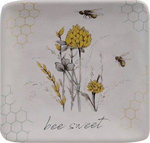 10672185 Certified International Тарелка пирожковая Certified Int. Пчелки 15х15см, керамика Керамика