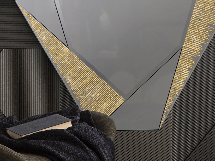 109219 Зеркало большое золотое Schuller Laverna  - Вид №3