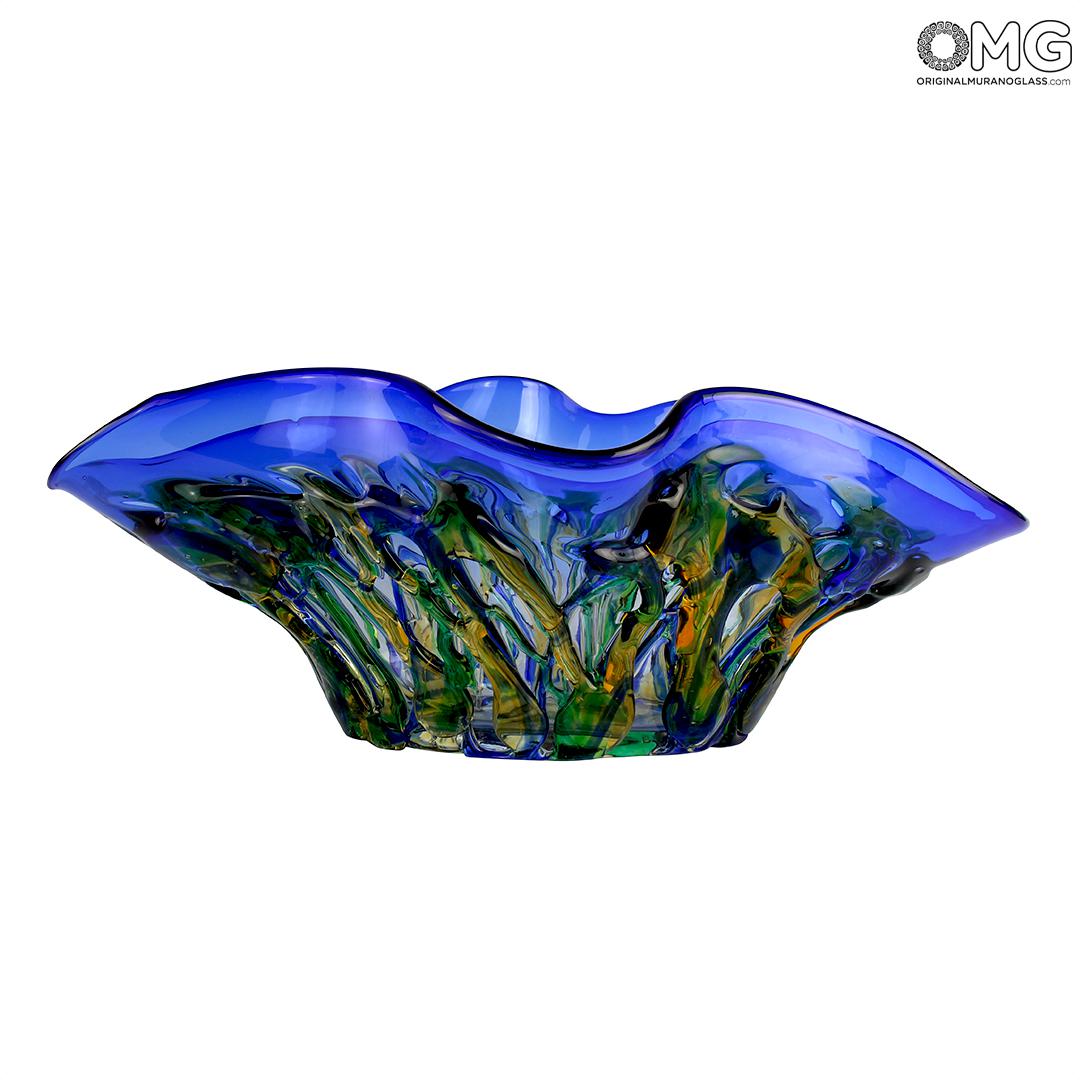 4583 ORIGINALMURANOGLASS Вазочка Большая Волна - Коллекция Сомбреро - муранское стекло OMG 48 см  - Вид №1