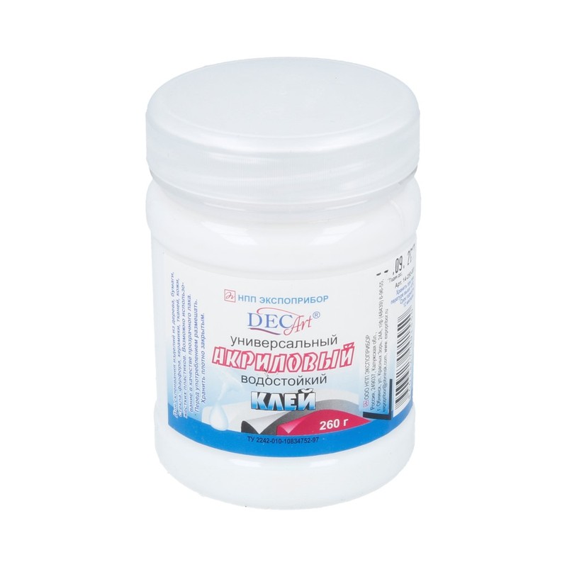 14-250-001 Клей акриловый 250 мл 260 г . Decart 