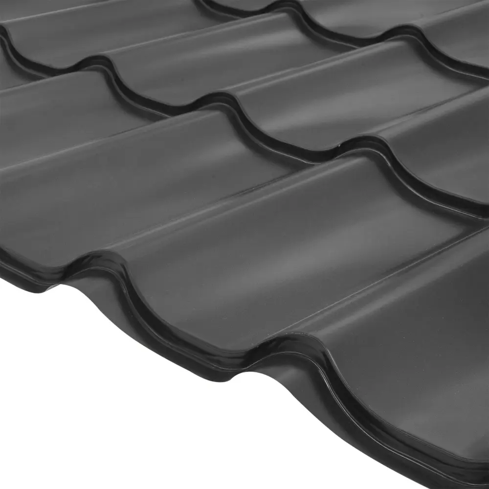 Металлочерепица 0.5 мм 2250x1180 мм RAL 7024 серый Santreyd STLM-2038890