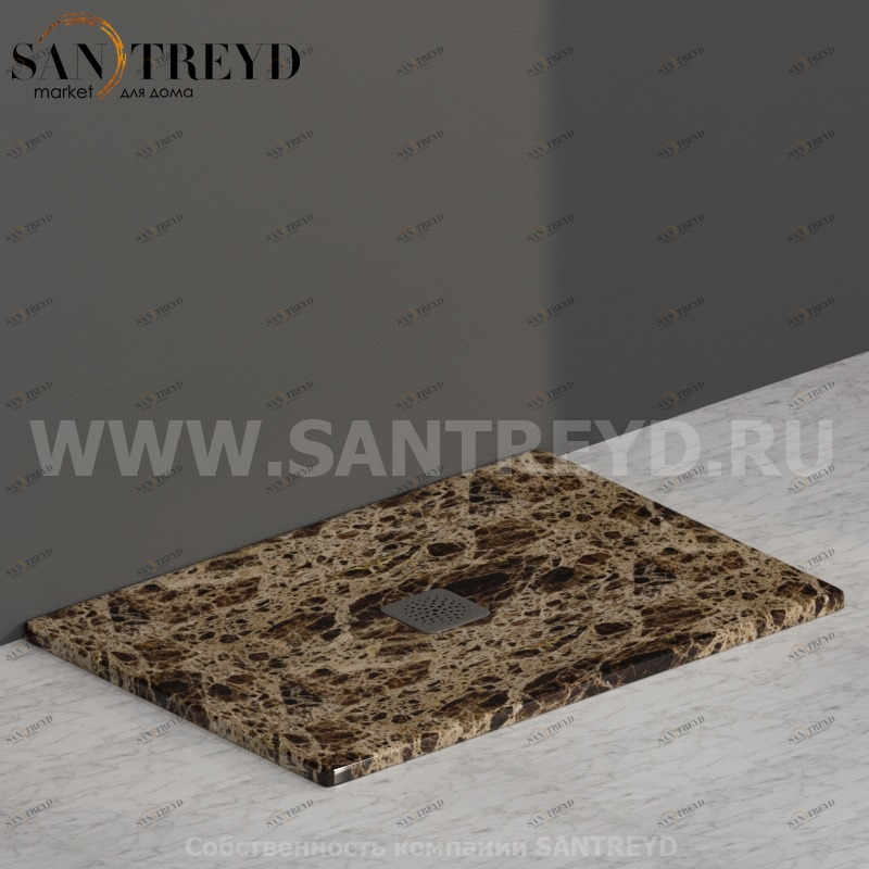 DT101PM Душевой поддон 100x70 керамический Globo Ceramica Globo DOCCIATRE