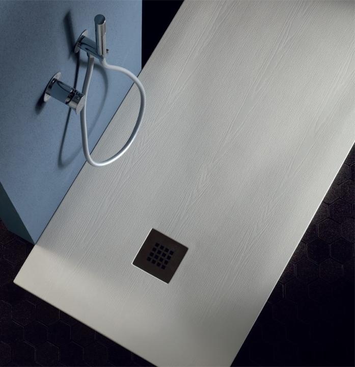 TAMANACO Прямоугольный душевой поддон из мраморной смолы с имитацией дерева sun-id-1380389 - Вид №1