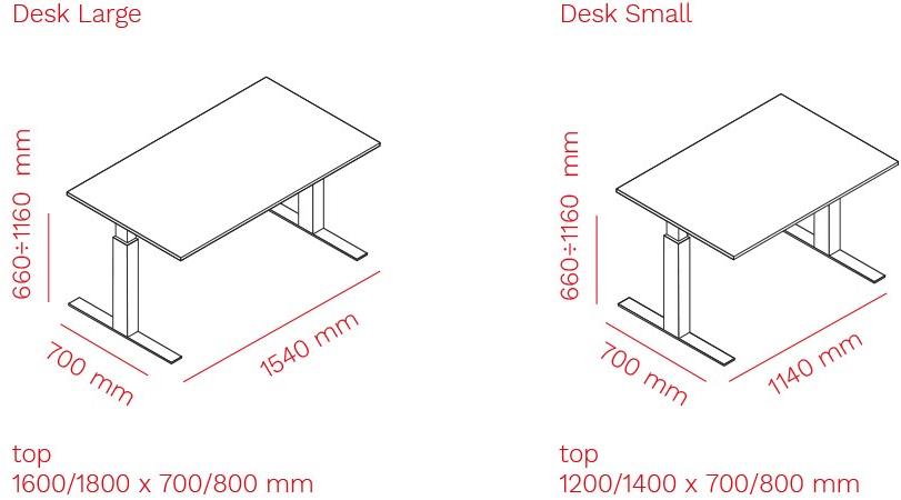 Mara Одиночный рабочий стол с регулируемой высотой  299f  - Вид №6