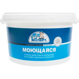Краска для стен и потолков Эксперт моющаяся матовая супербелая 2 л 85090195 STLM-2017285