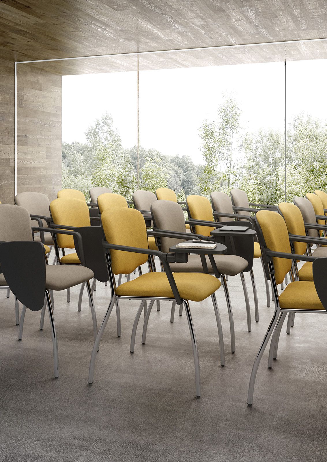 Стул для конференций из стали и ткани с опрокидыванием Leyform Валерия ARCH-00112928 - Вид №4