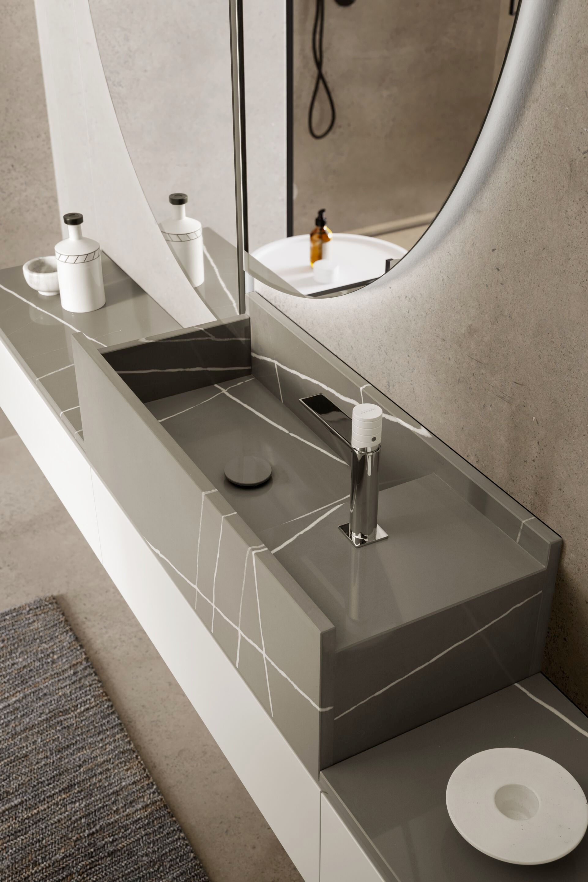 Okite Wood single lavabo lavabo Mobile Archeda тюль ARCH-00057672 - Вид №1