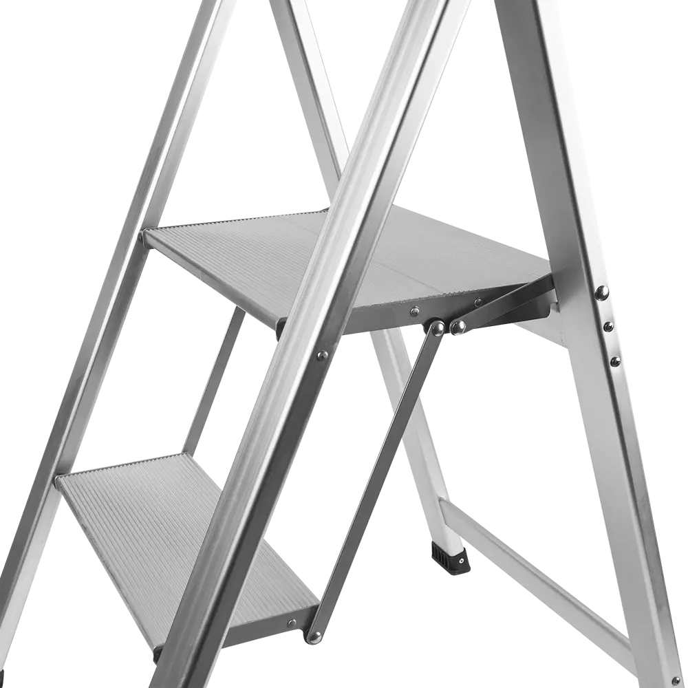 Стремянка алюминиевая Hailo Basicline DK40 2 ступени, максимальная нагрузка 150 кг 87594907 STLM-2152140 Santreyd  - Вид №5