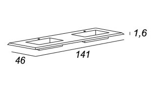Мебель для ванной CEZARES BELLAGIO 140 Pink Stone - Вид №10