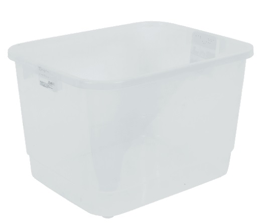 kont2-1 Контейнер бытовой 27 L. 420х320х265 (прозрачный) Цветочная коллекция 