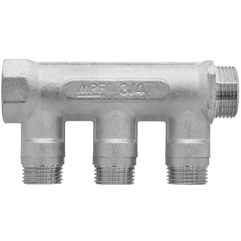 Коллектор с кранами MPF на 3 выхода 3/4"x1/2" наружная резьба STLM-2117350 - Вид №4
