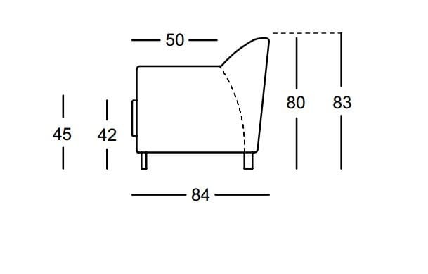Кожаное кресло с подлокотниками Rolf Benz Rolf Benz 005 ONDA ARCH-00130196 - Вид №4