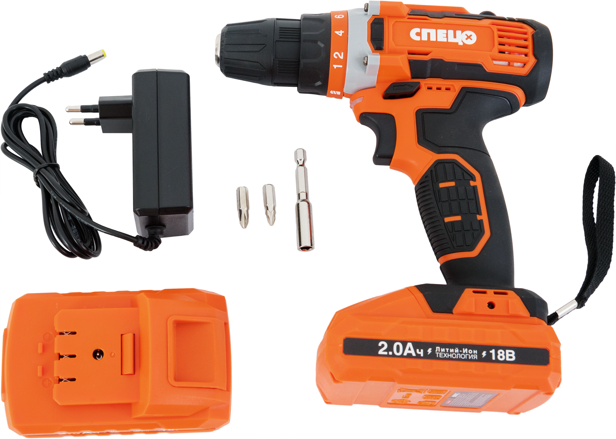82245610 Дрель-шуруповерт аккумуляторная БДА-18-ЛИ, 18 В Li-ion 2x2 Ач STLM-0022960 СПЕЦ  - Вид №3