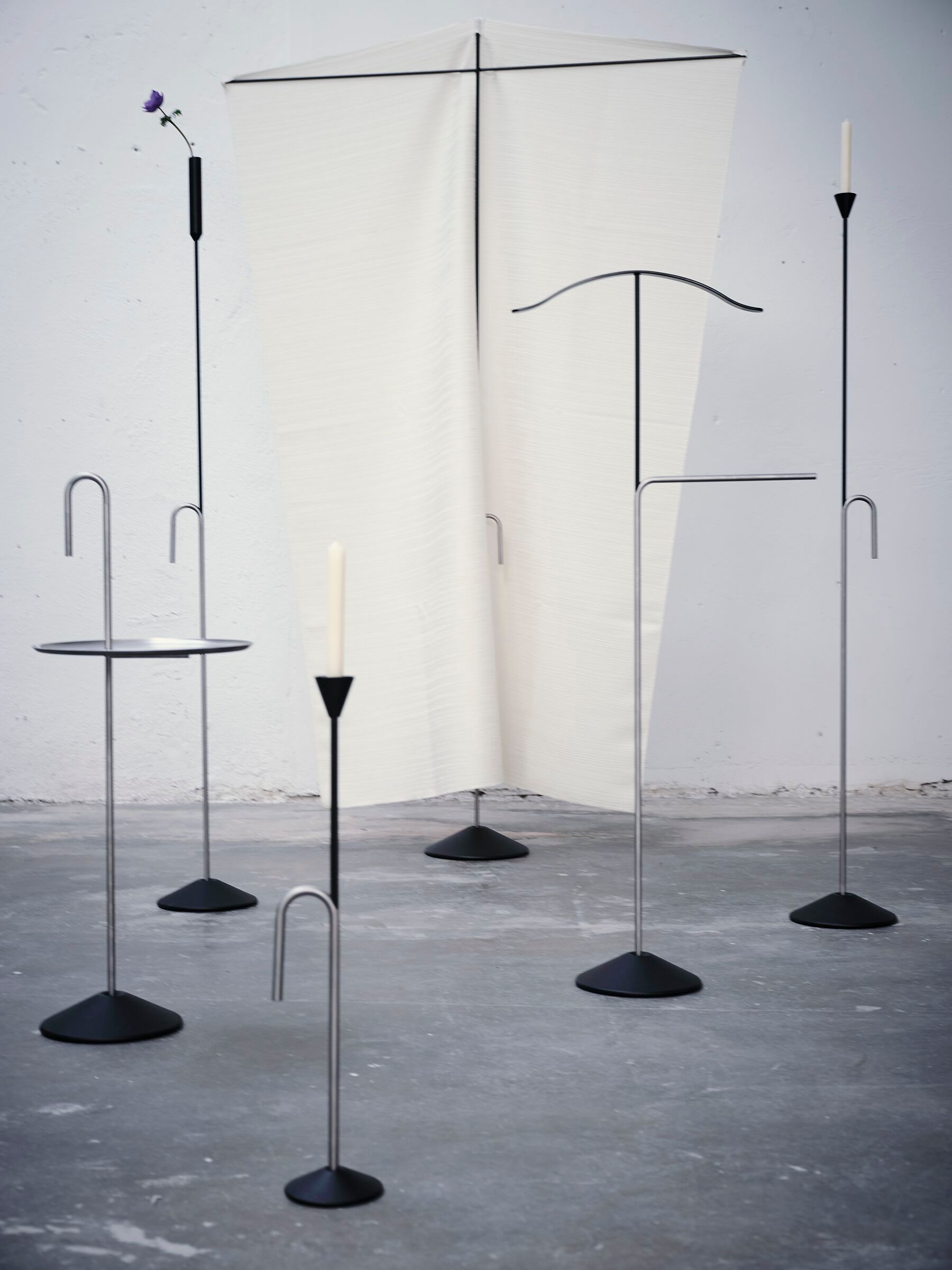 Напольные подсвечники из стали с порошковым покрытием BD Barcelona батон ARCH-00095025 - Вид №10