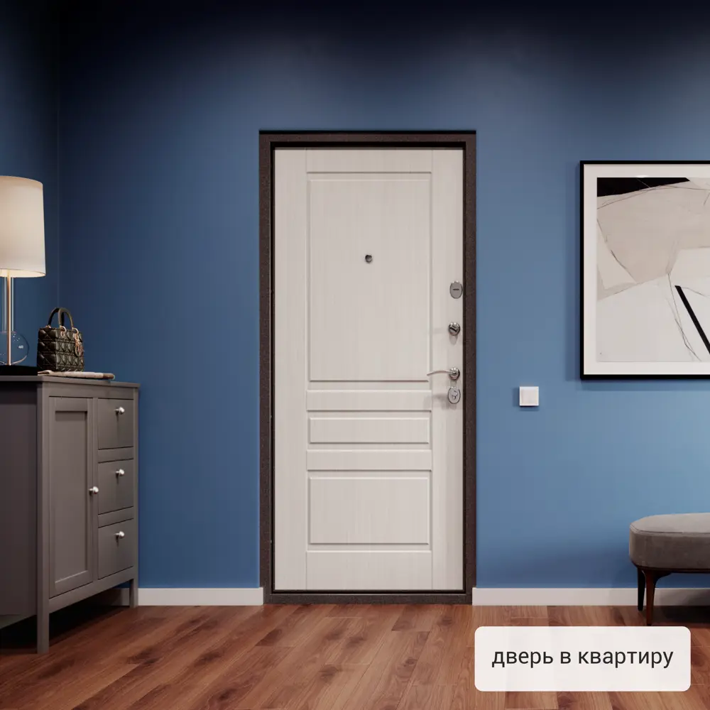 Дверь входная металлическая Страйд Летиция 860 мм правая цвет перламутр TOREX STLM-2166774 - Вид №19