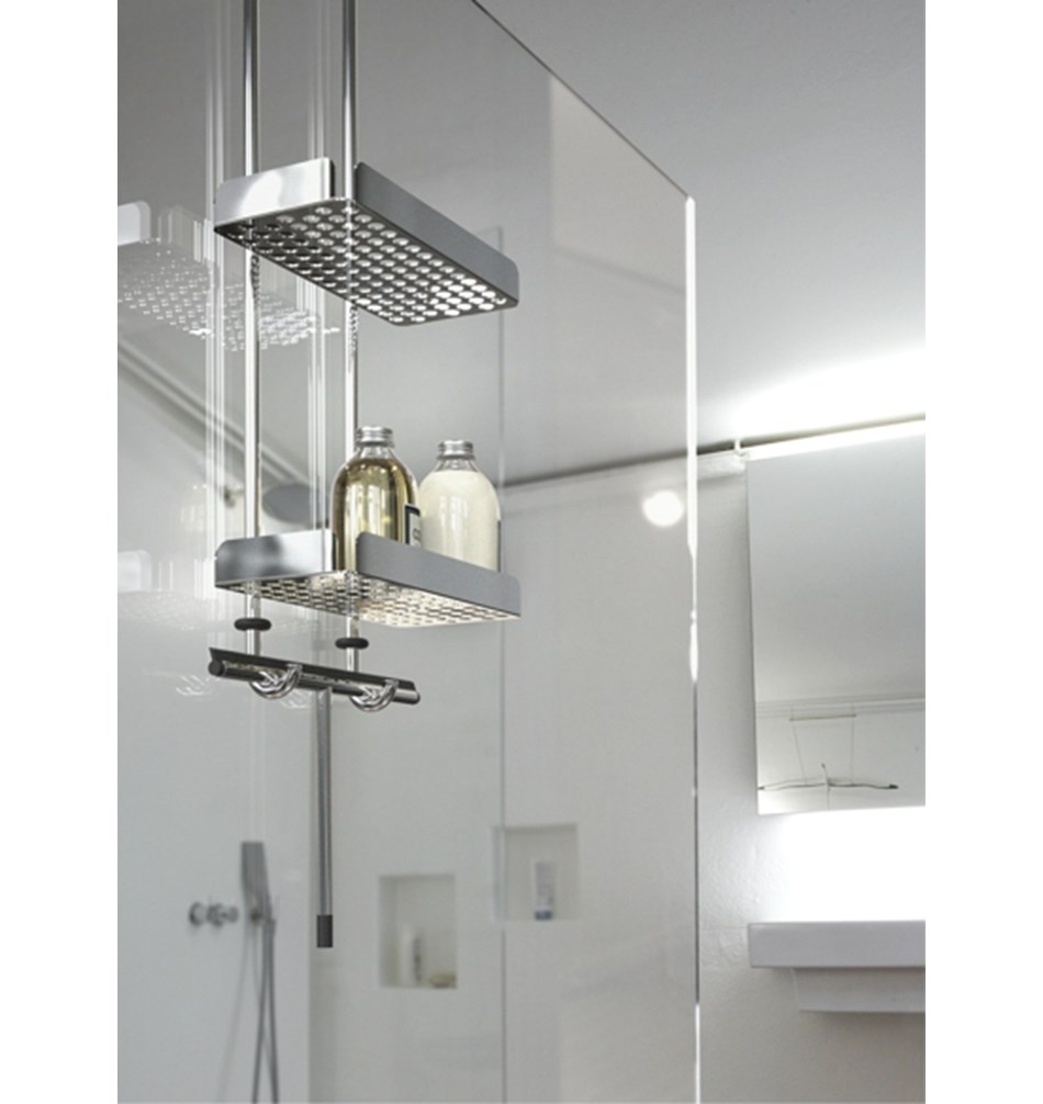 FROST Душевая полка 6, двойная » матовая Нержавеющая сталь Матовый N1947  - Вид №3