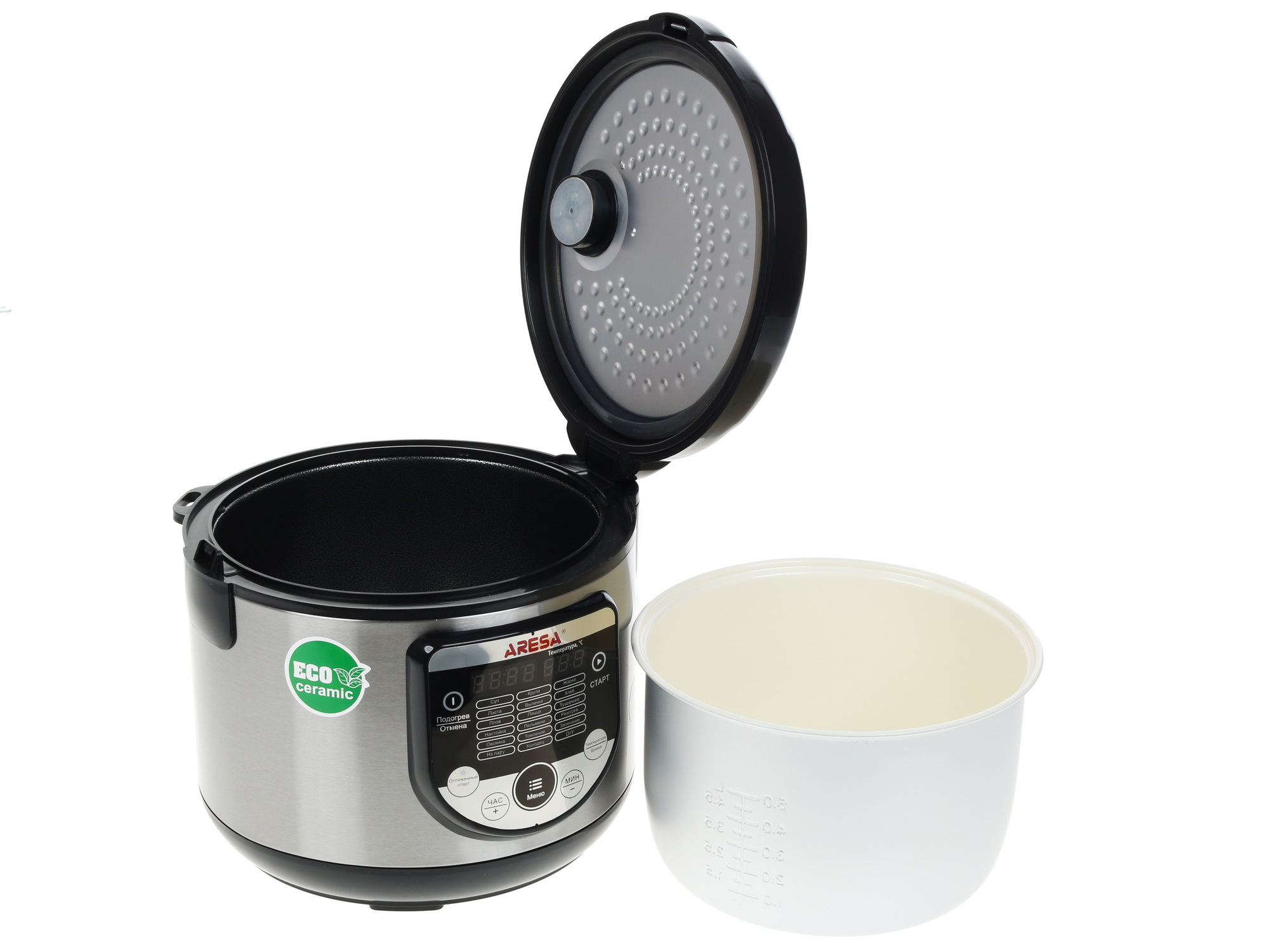 1149524 Мультиварка ARESA AR-2008 серебристый STDN-0027899 - Вид №4