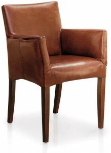 Oliver B. Мягкое кожаное кресло с подлокотниками Oliver b. wild Cubo