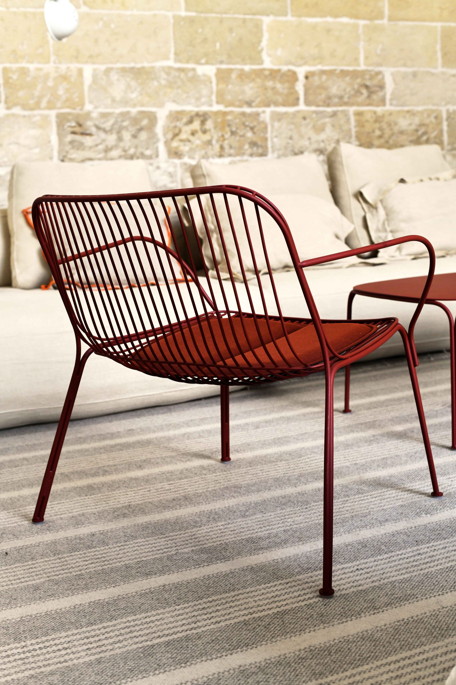 2-местный оцинкованный стальной садовый диван Kartell Hiray ARCH-00136181