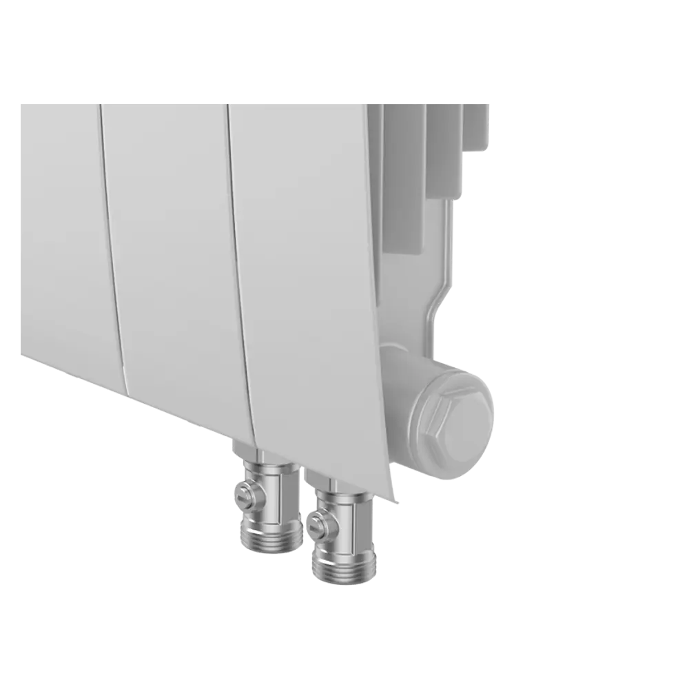 Радиатор секционный Royal Thermo Biliner RTBBTVR35012 350/87 12 секций нижнее правое подключение биметалл белый 82758201 STLM-2027887 - Вид №3