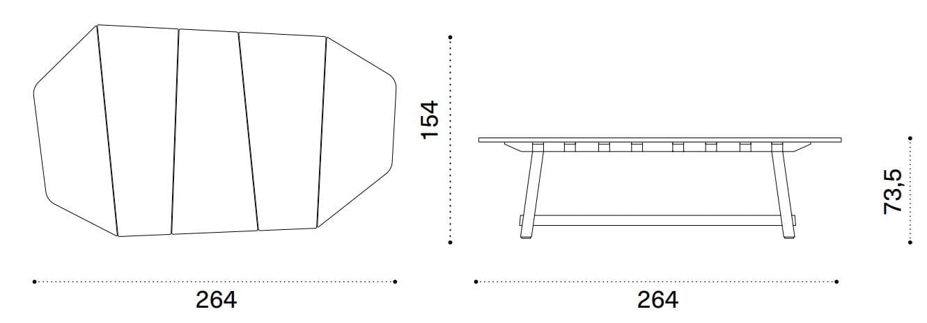 Садовый стол из лавового камня Ethimo Rafael ARCH-00132926 - Вид №2
