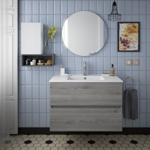 26555 SALGAR Мебель для умывальника FUSSION LINE 800 2 ящика BAY PINE 797 x 540 x 450 мм Лавровая сосна