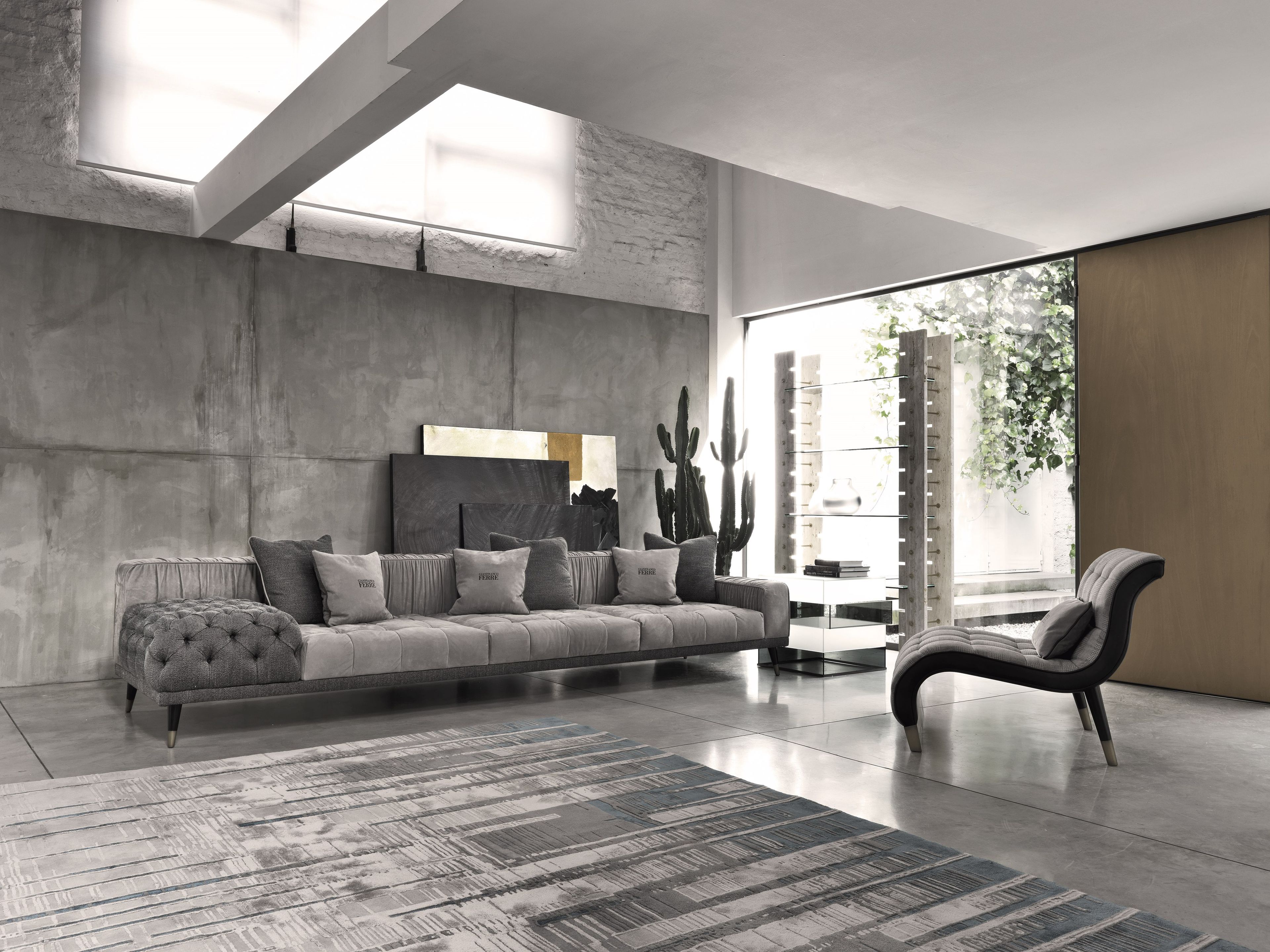 Книжный шкаф из травертина и стекла Gianfranco Ferré Home Fitzroy ARCH-00053509 - Вид №4