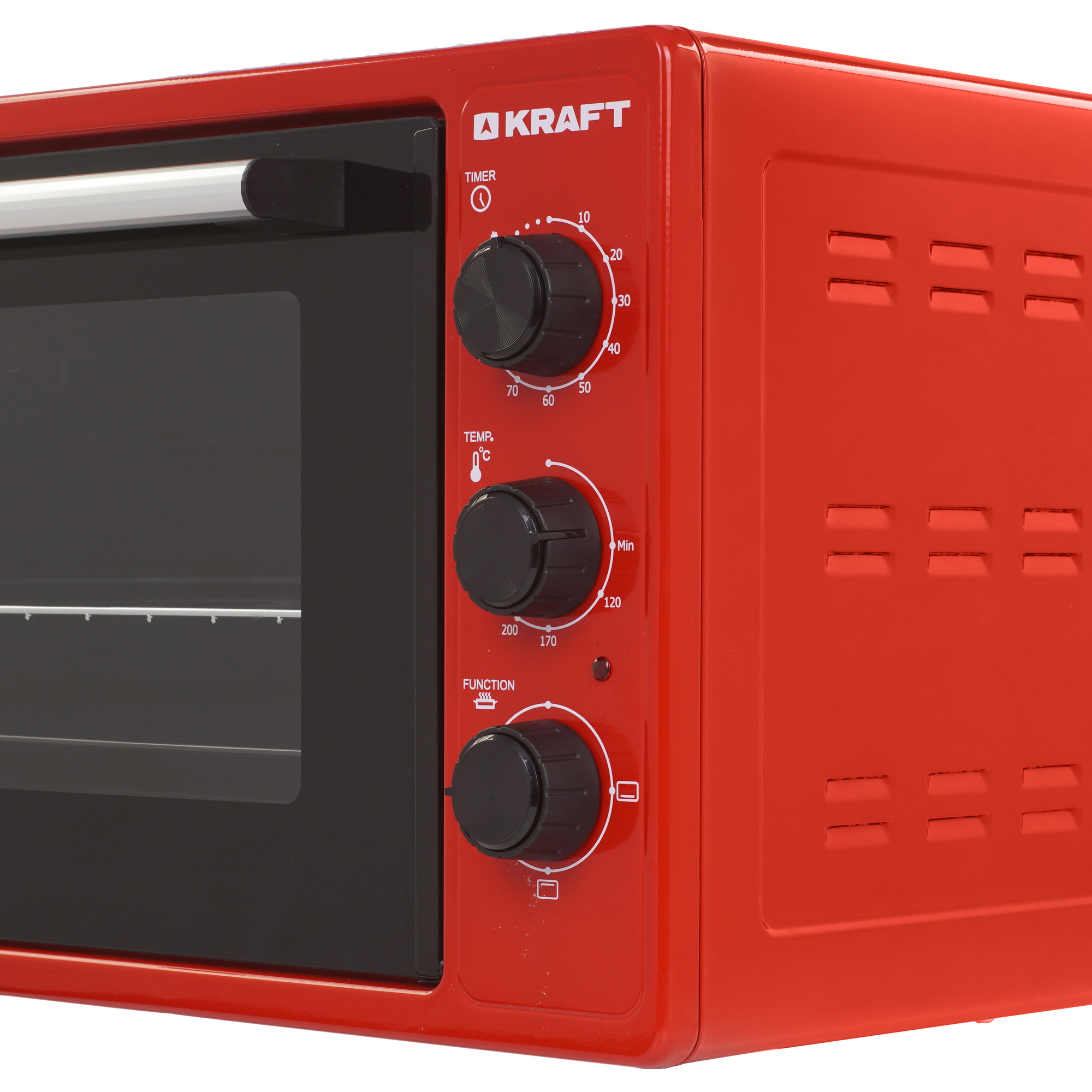 9265943 Мини-печь Kraft KN-MO 3900 FR красный STDN-0115746 - Вид №3