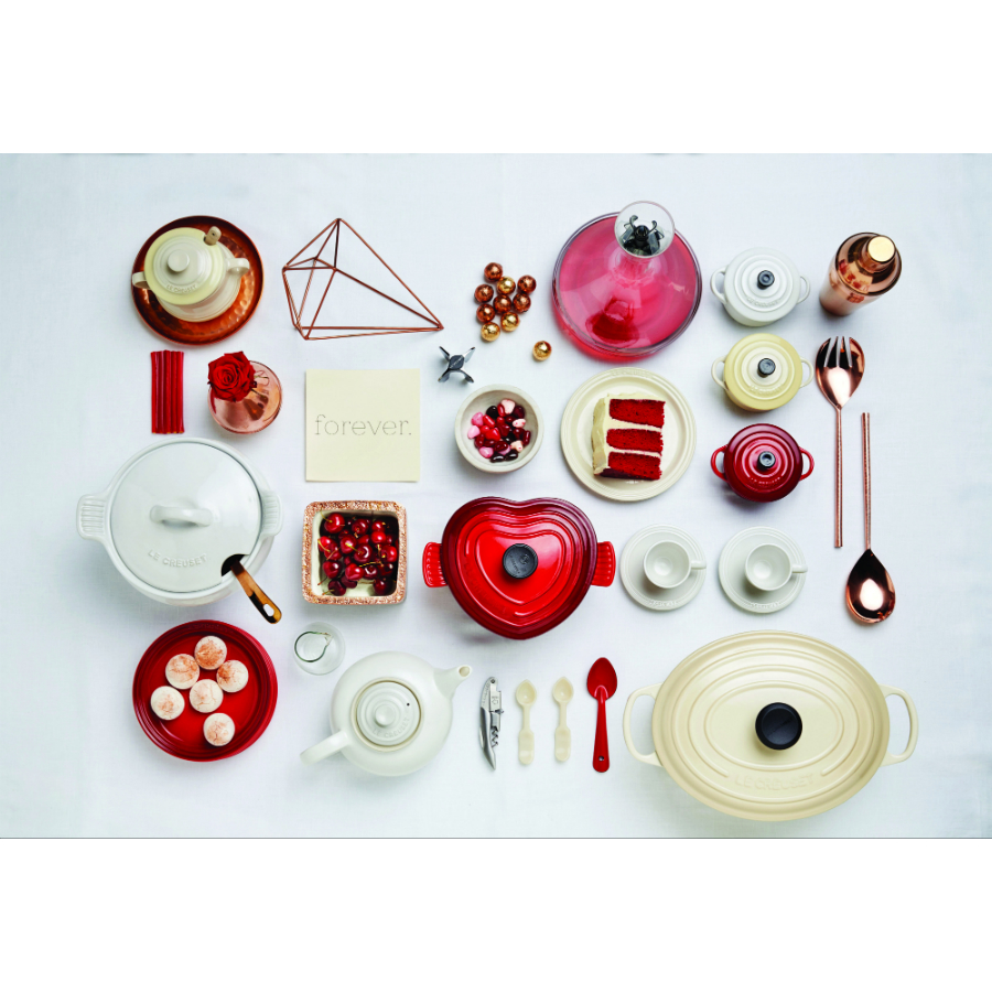 Кастрюля чугунная в форме сердца Le Creuset, Ø20 см, вишневая 25105020602460 - Вид №8