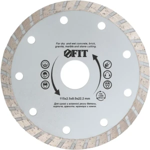 Диск отрезной универсальный Fit 37472 115x22.2x2.2 мм 82262254 STLM-2034495
