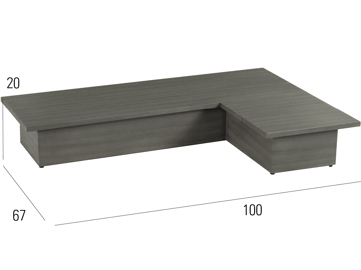 72.00.0711 La Villa Lounge стол серый камень Mbm  - Вид №2