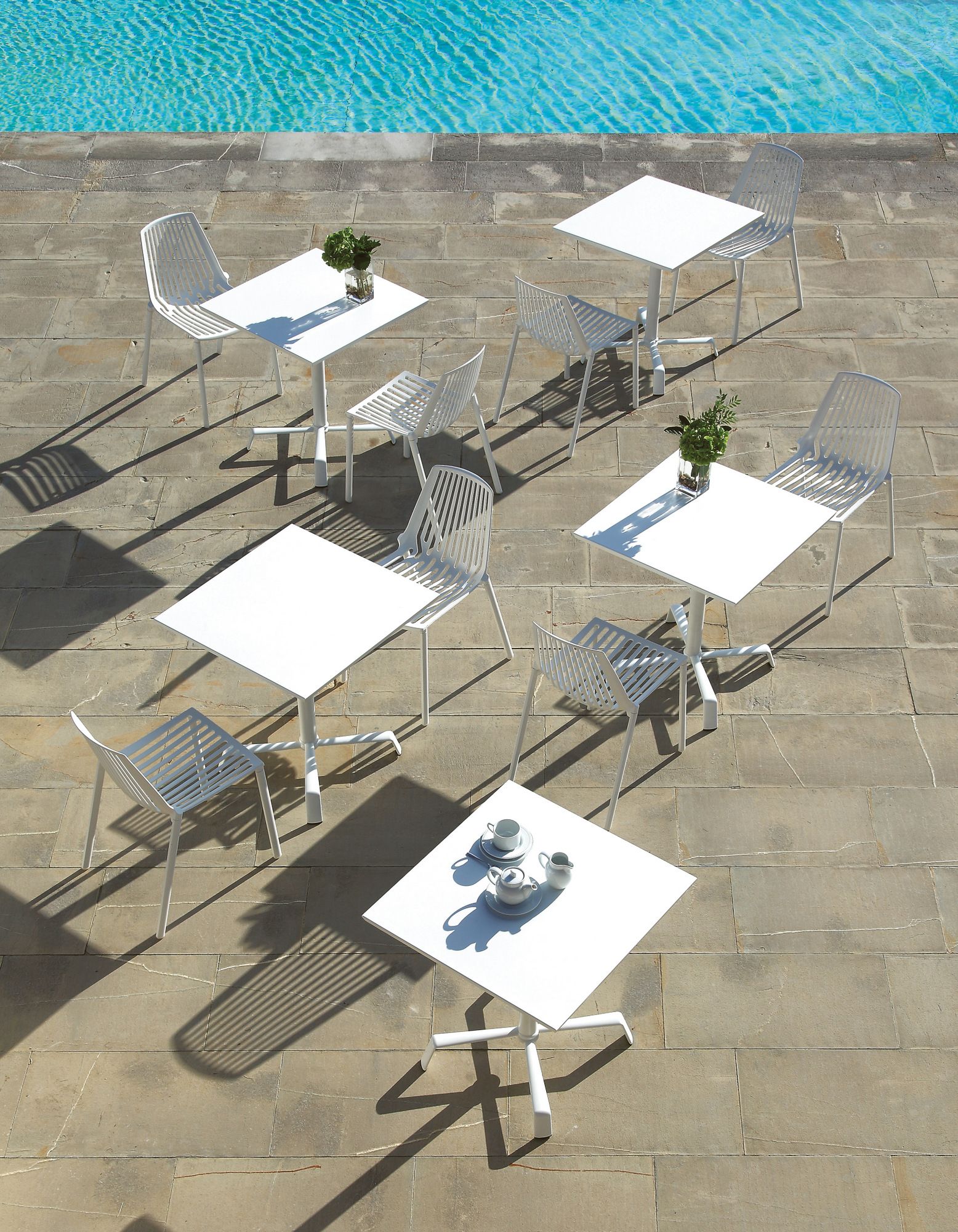 Алюминиевый штабелируемый садовый стул с подлокотниками FAST Omnia Selection ARCH-00071855 - Вид №5