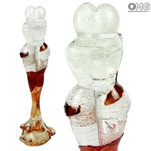 668 ORIGINALMURANOGLASS Скульптура Влюбленные - Amore Rossa - муранское стекло OMG 10 см