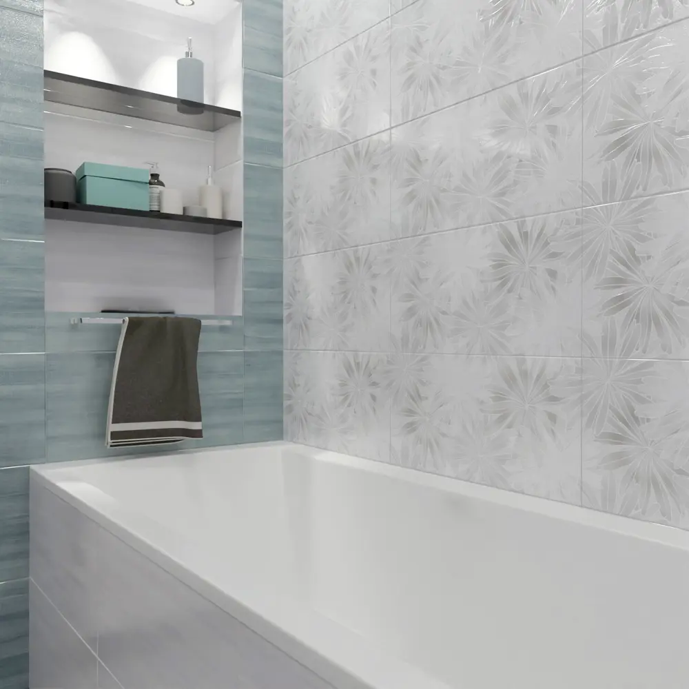 Настенная плитка НЕФРИТ-КЕРАМИКА Довиль серый 30х60 см 89232613 STLM-0946000 - Вид №6