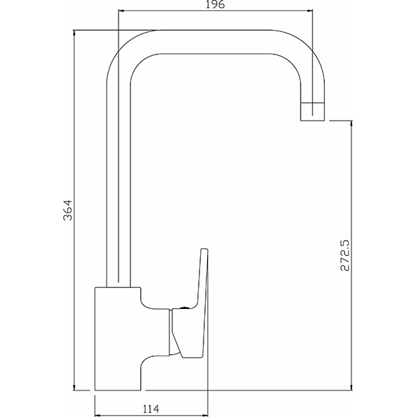 40-03L ORFEY  Смеситель для кухни  ARGO kran 4003lorfey - Вид №1