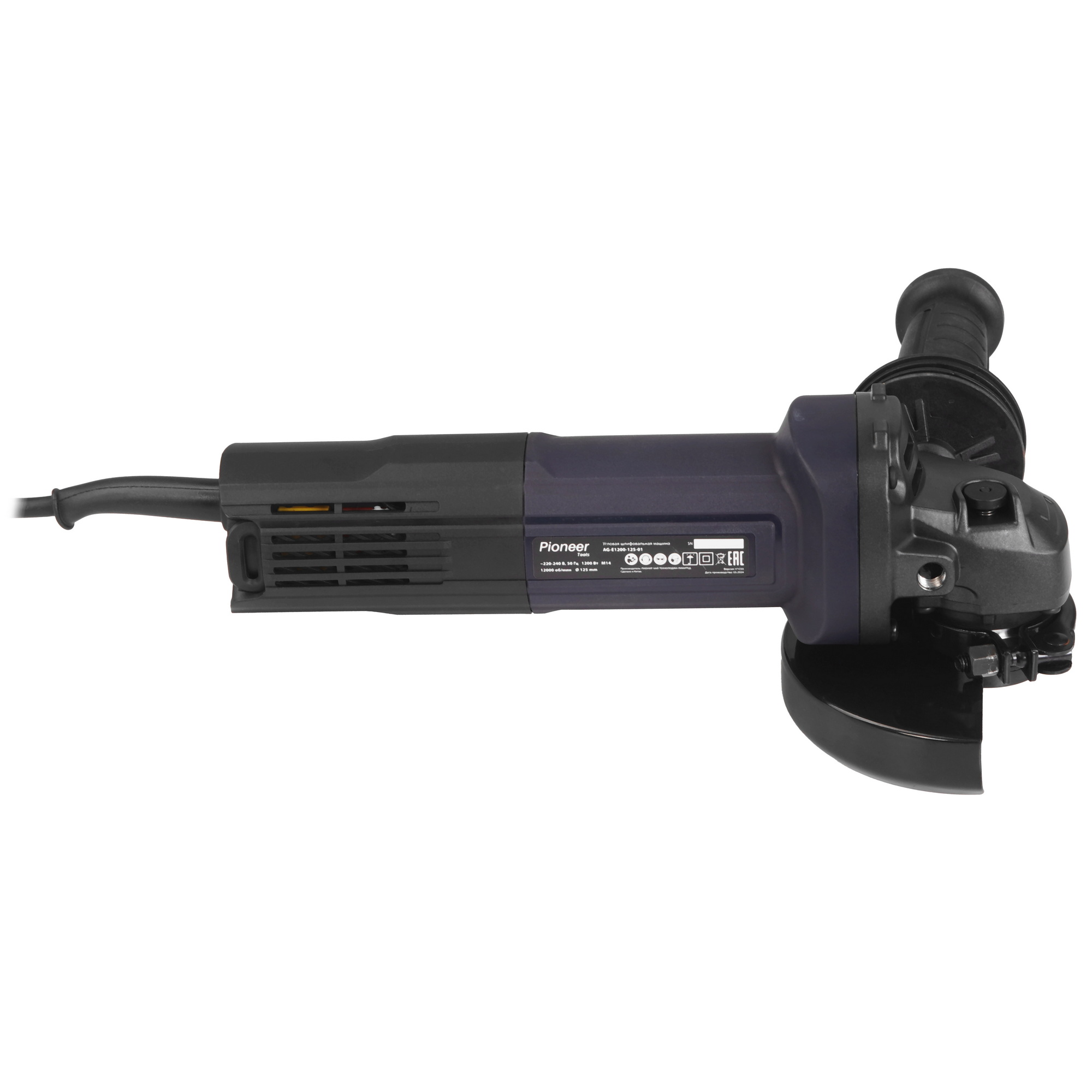 Углошлифовальная машина (УШМ) Pioneer AG-E1200-125-01 9216870 STDN-0088648 - Вид №3