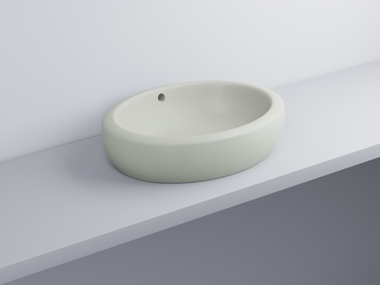 FLLA60-PM Раковина накладная прямоугольная 60 cielo Fluid Ceramica Cielo