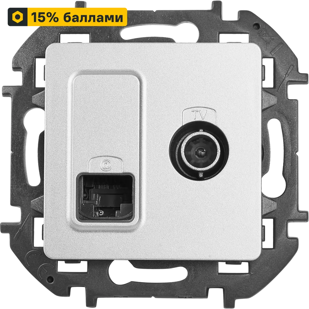 LEXMAN Lilian - комбинированная розетка ТВ+RJ45 для скрытого монтажа 86761295