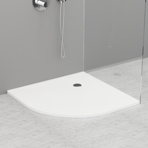 704716 Душевой поддон угловой из акрила h3 белый в комплекте с сифоном, цвет Белая глазурь Kerasan DOCCIA Италия